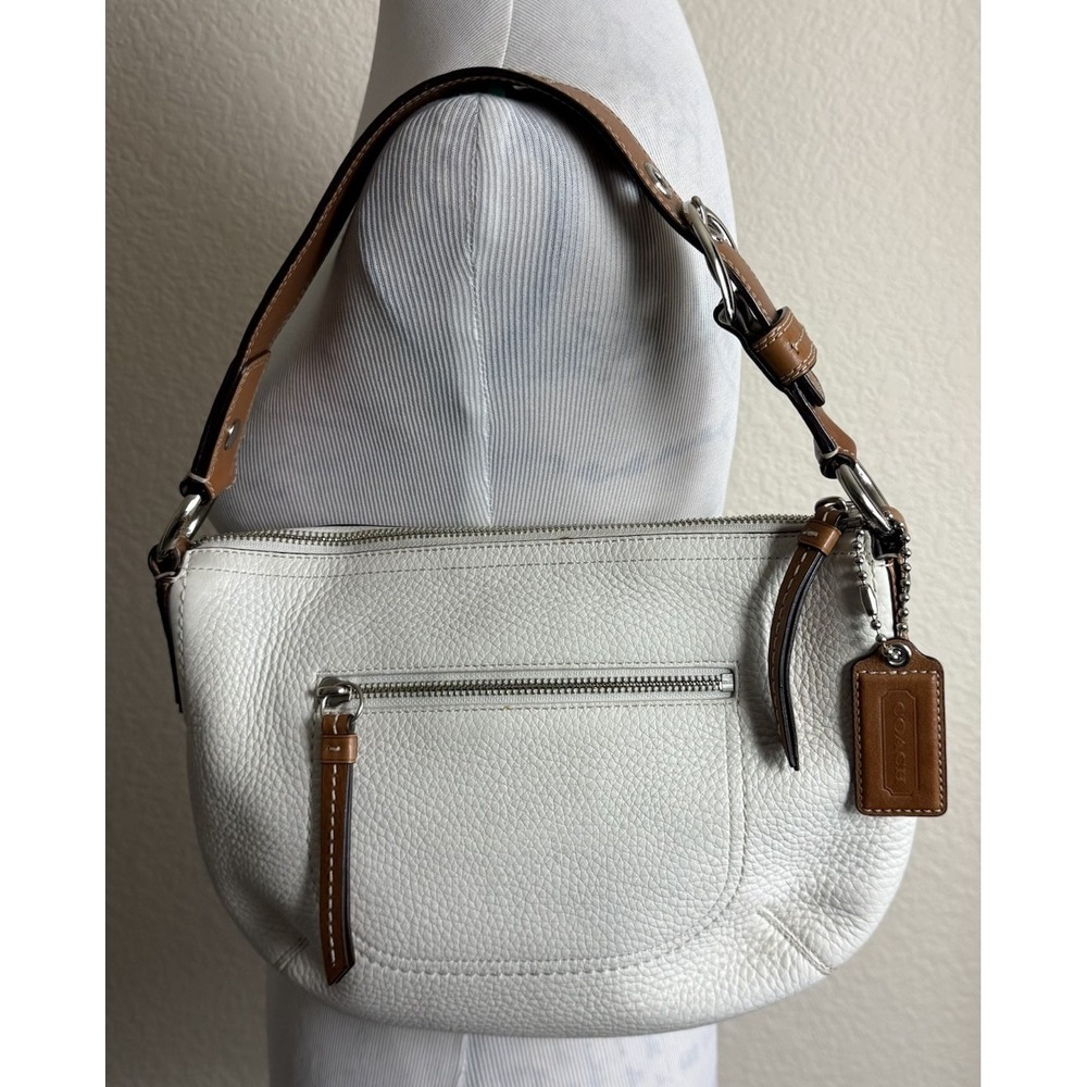Coach Soho Handbag F13106 Ivory Leather Y2K Shoulder Bag With Hangtag - Picture 10 of 15